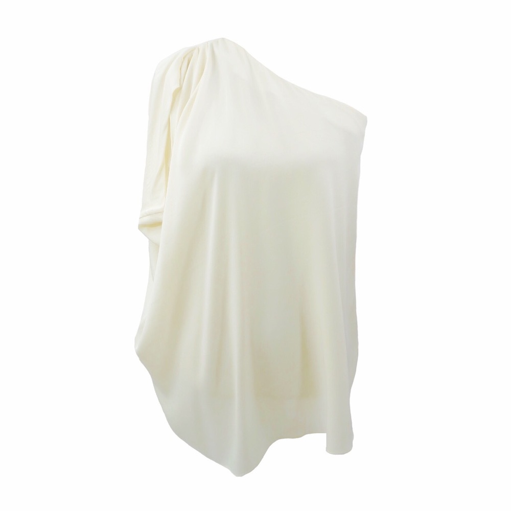 Rachel Zoe Silk One-Shoulder Top Tunic